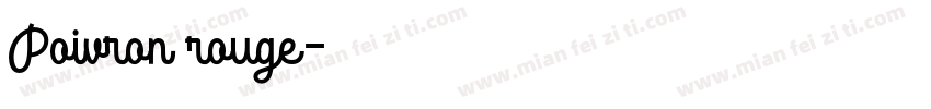 Poivron rouge字体转换